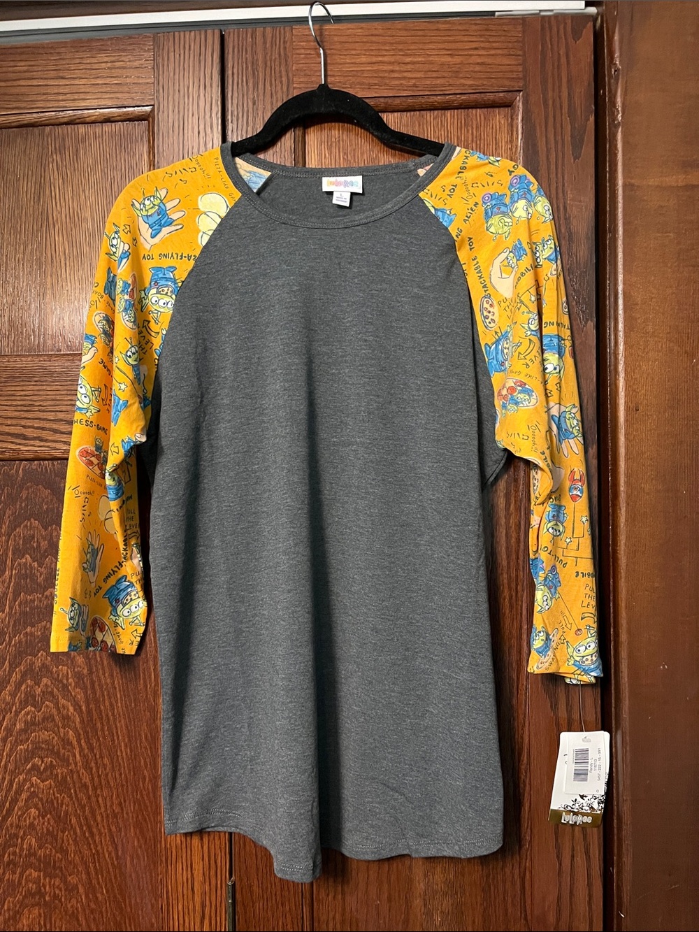 LuLaRoe Disney Toy Story raglan Randy size large